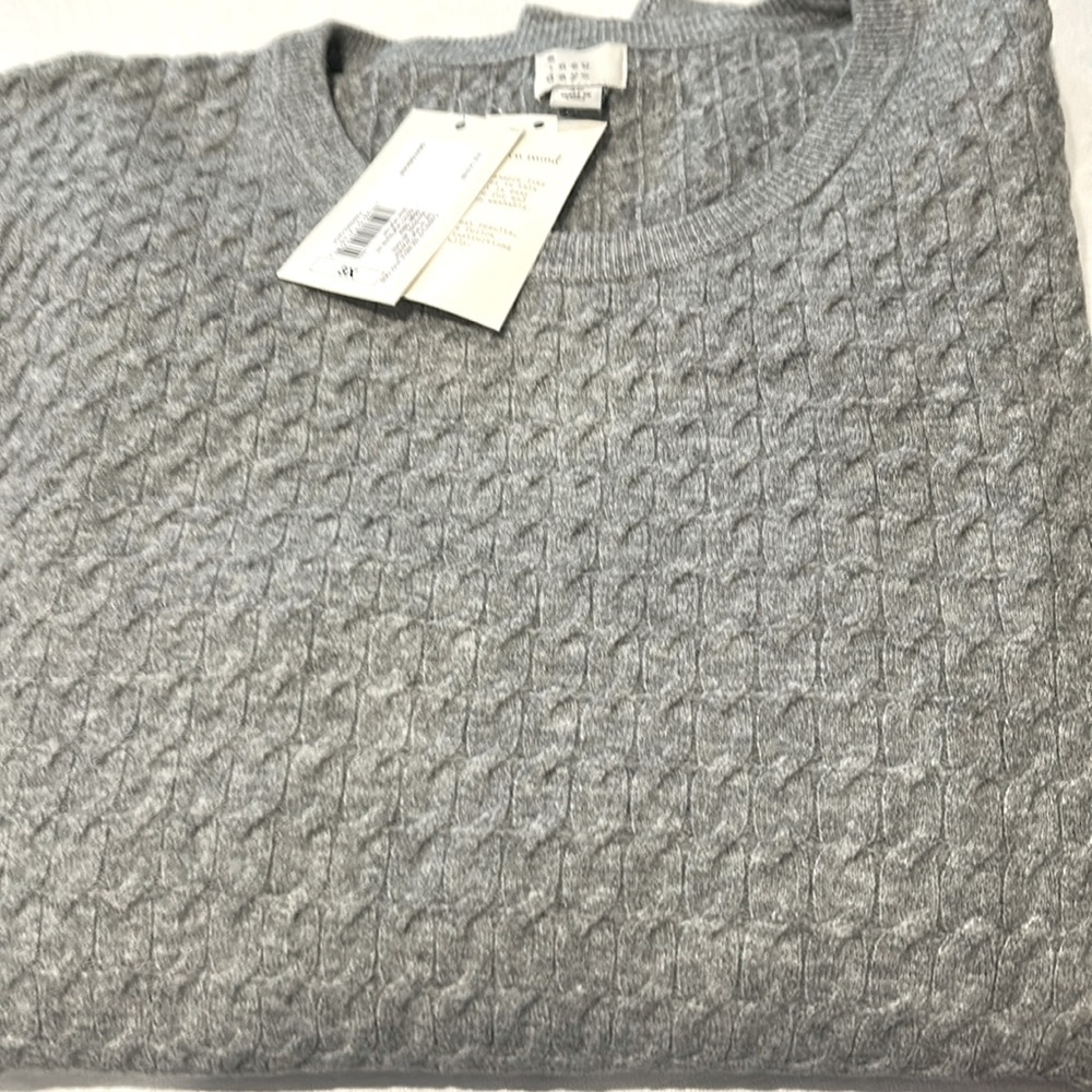 A New Day Textured Gray Crewneck Sweater size 3X soft and cozy - Picture 6 of 6